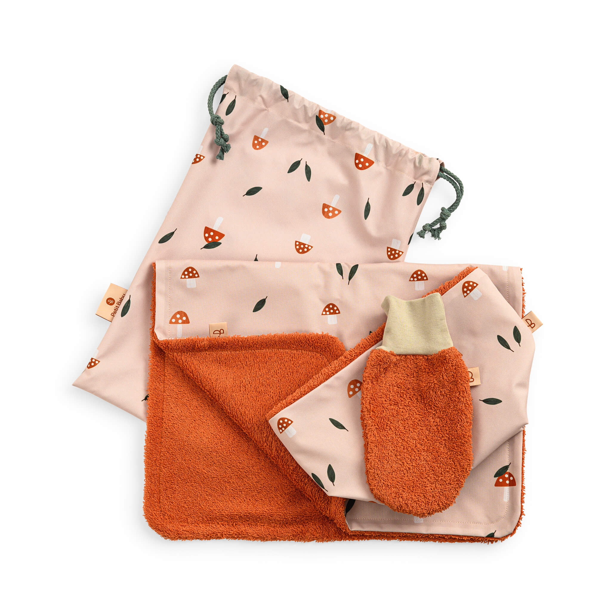 Baby Pflege Set - 4tlg - Pilze