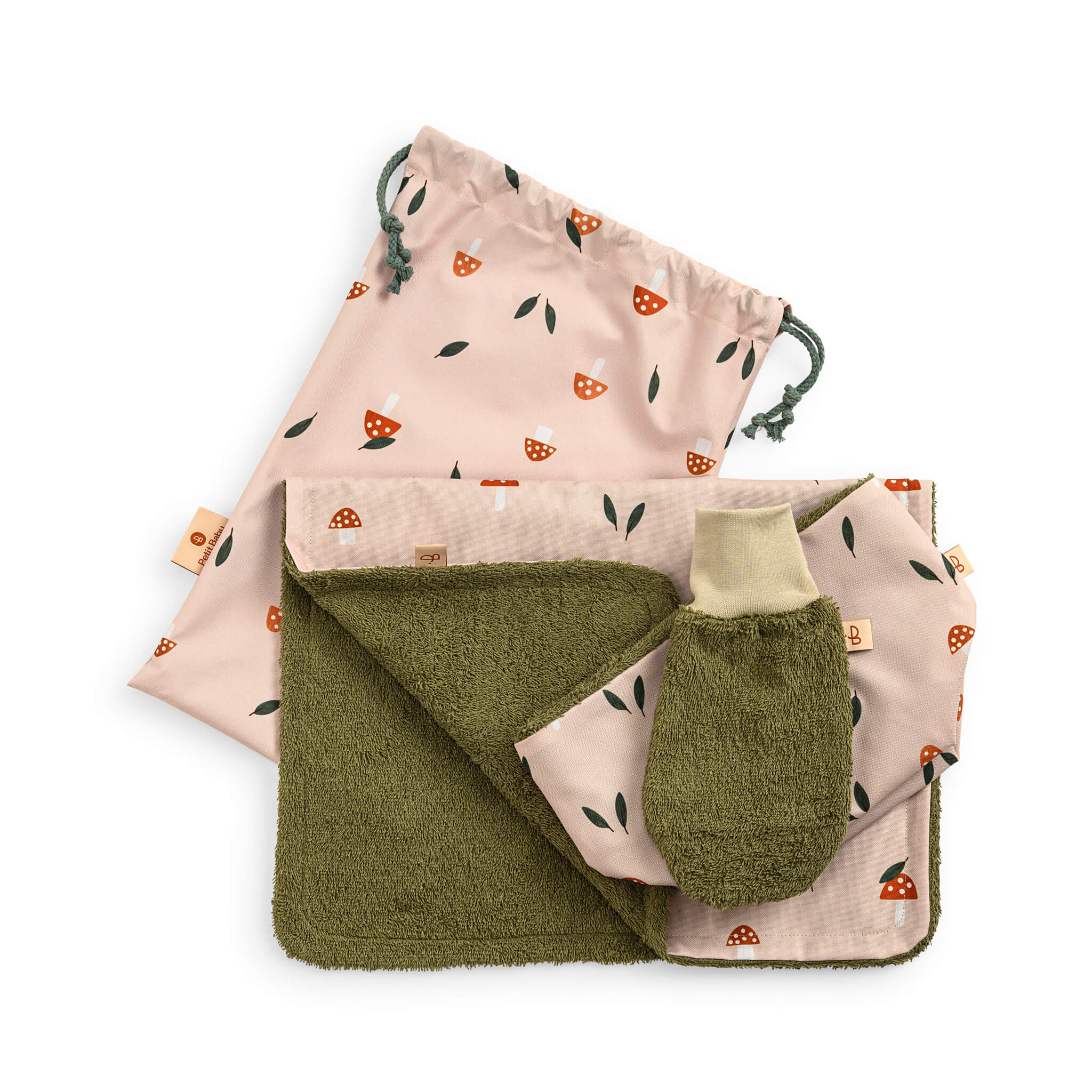 Baby Pflege Set - 4tlg - Pilze