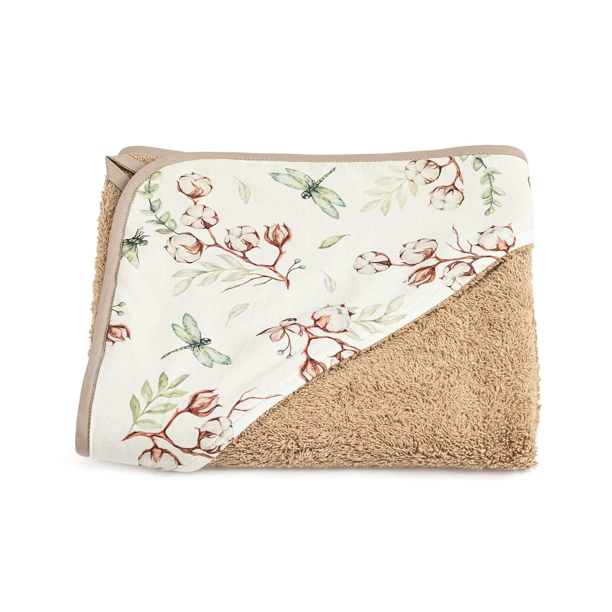 Kapuzenhandtuch 75x75 cm - Braun - Libelle