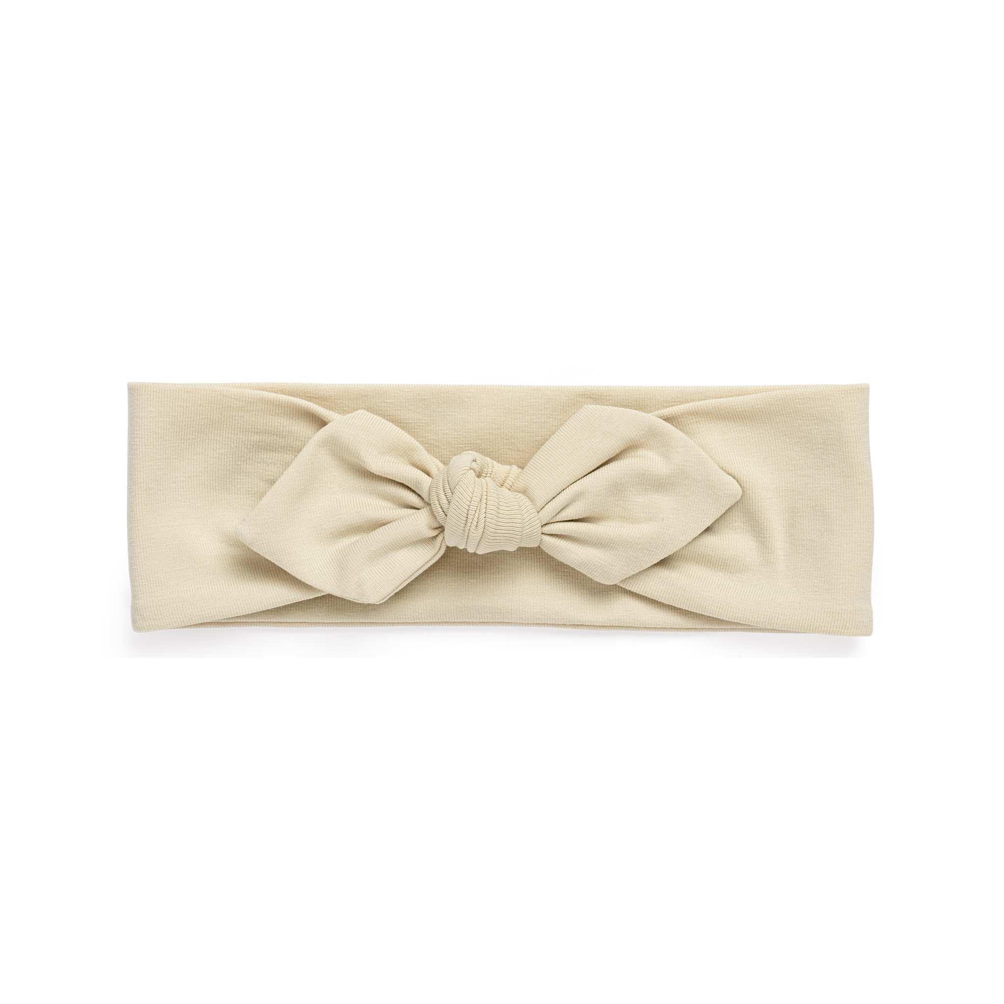 Stirnband mit Schleife - beige