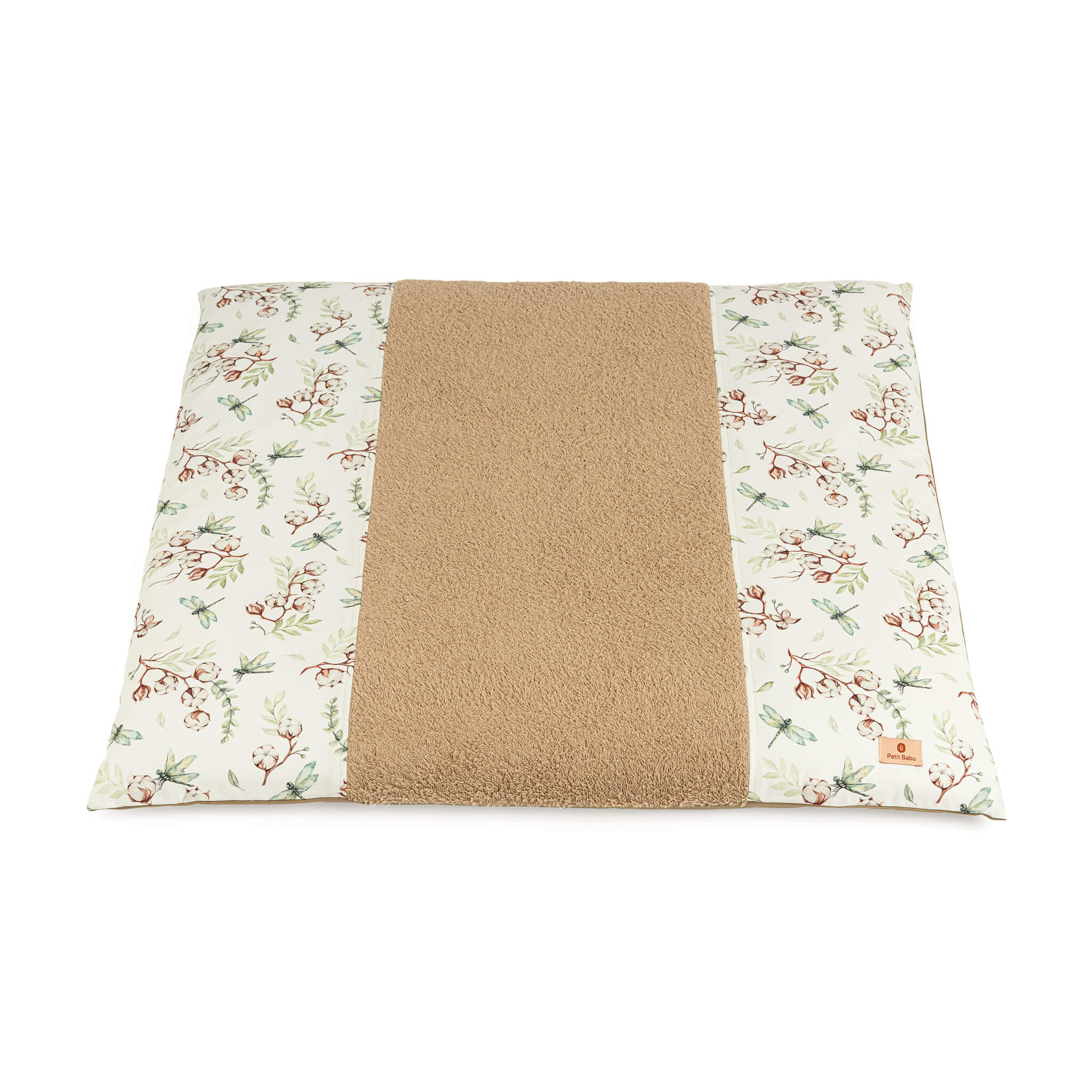 Wickelauflage mit Bezug - Libelle braun