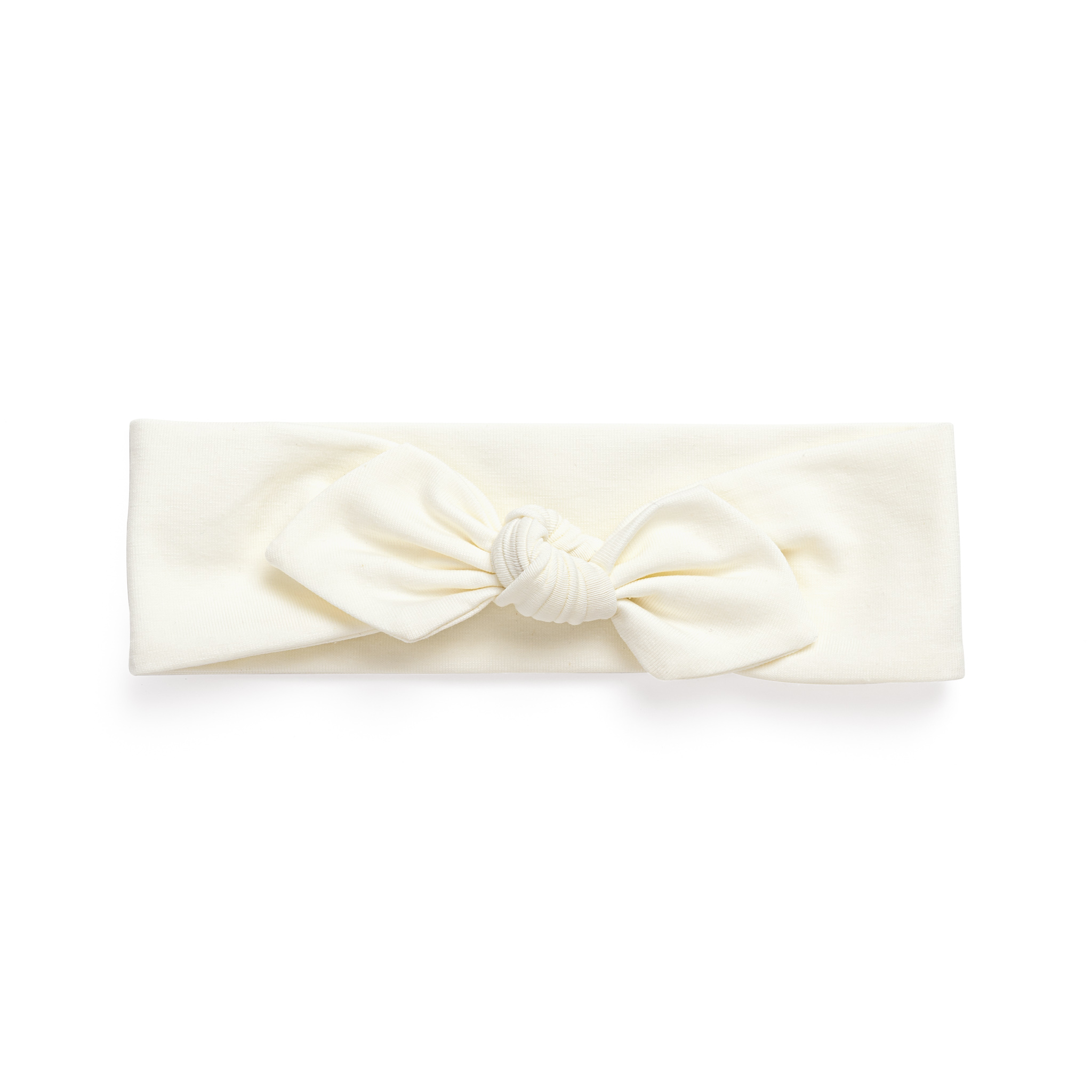 Stirnband mit Schleife - creme